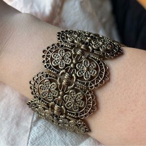 Intricate Gold Filigree Bracelet